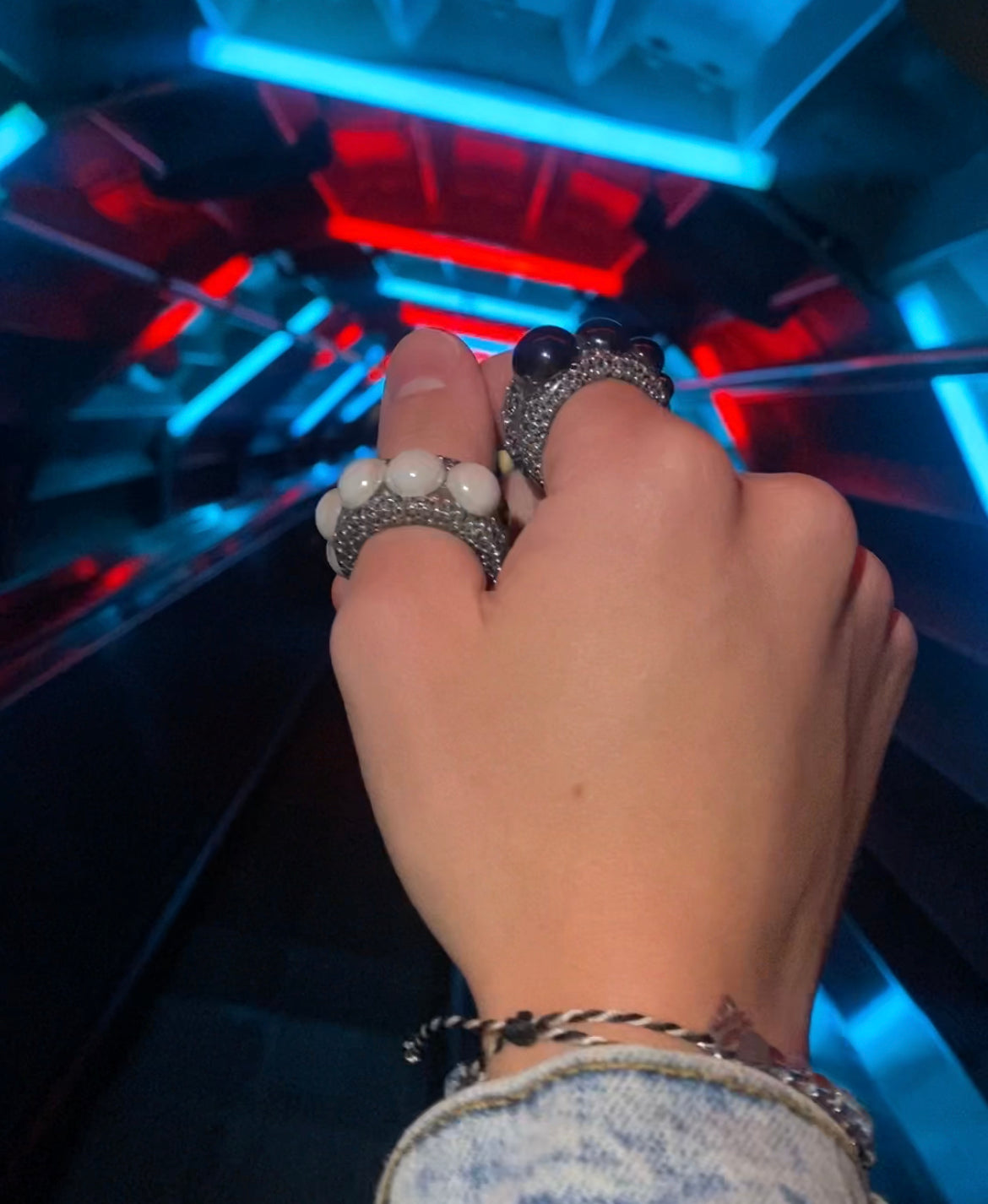 Mechanic silver ring