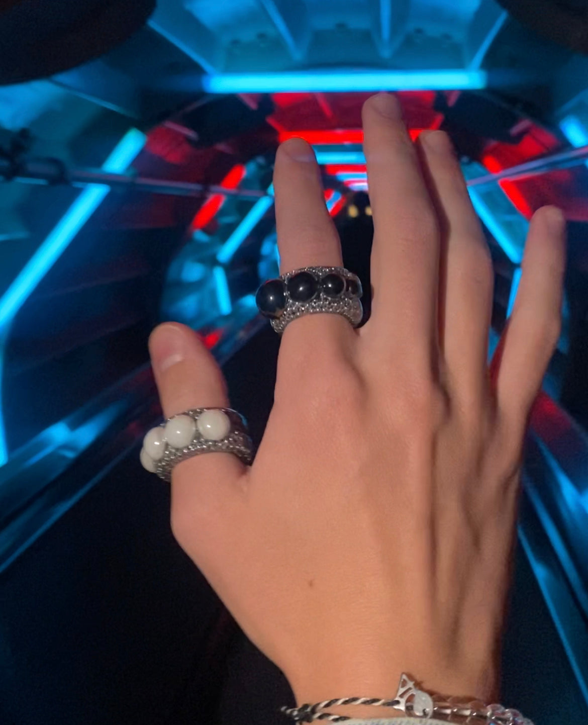 Mechanic silver ring